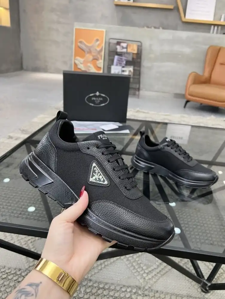 hype Prada Leather Shoes