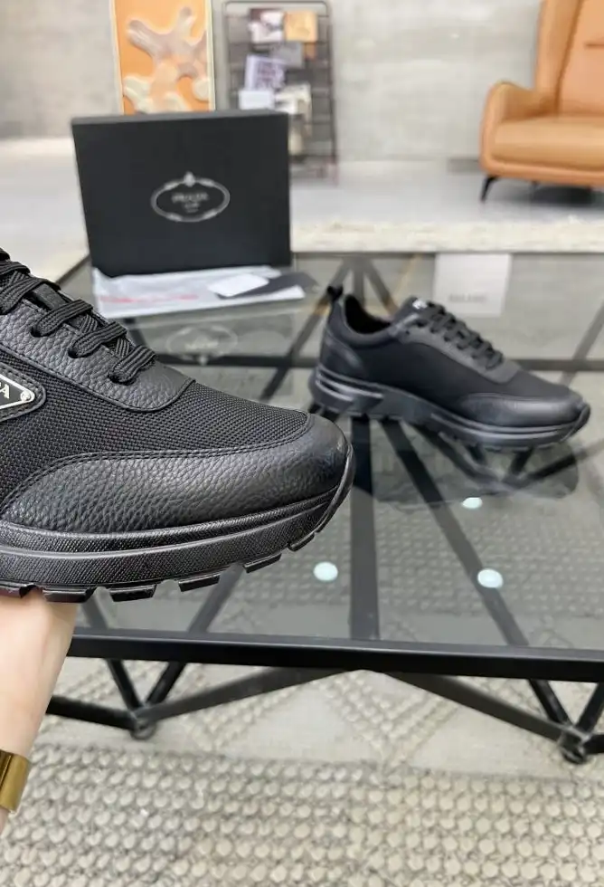 hype Prada Leather Shoes