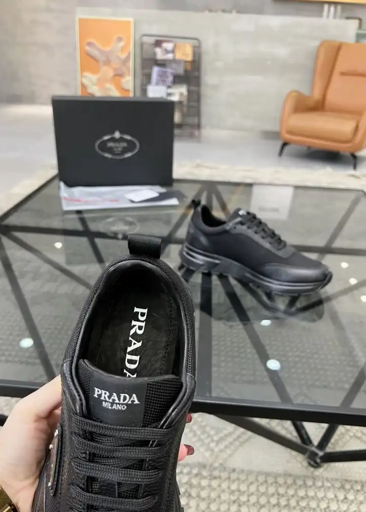 hype Prada Leather Shoes