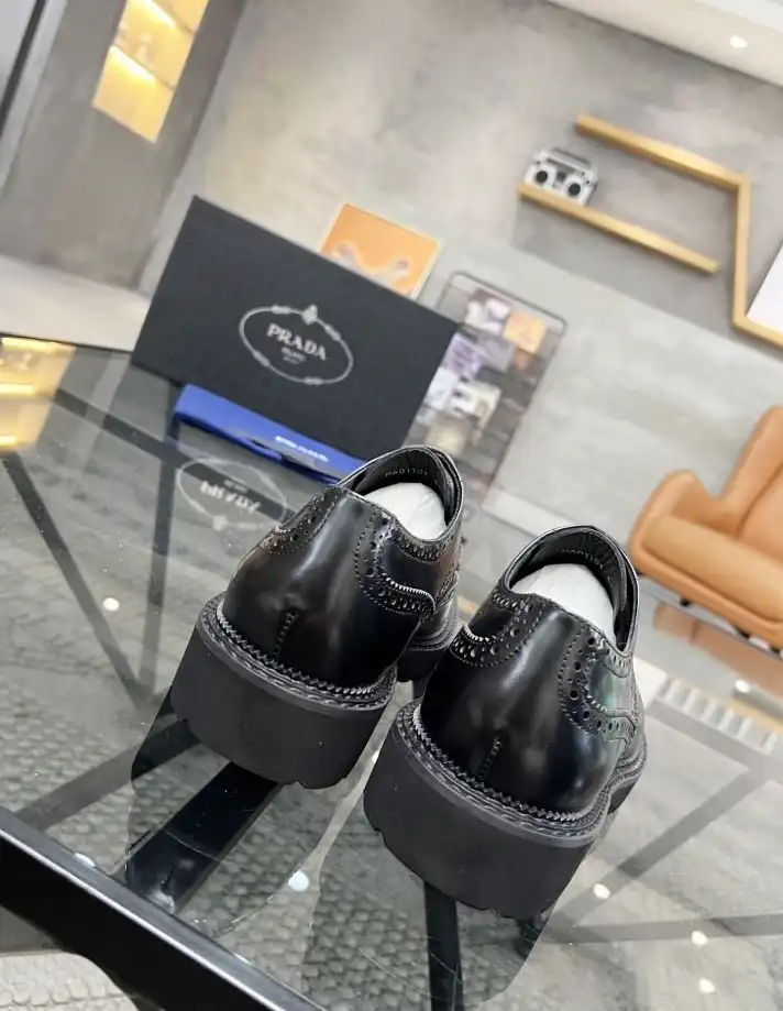 hype Prada Leather Shoes