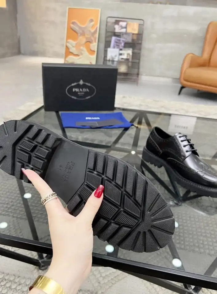 hype Prada Leather Shoes