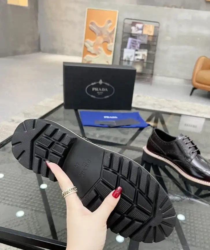 hype Prada Leather Shoes