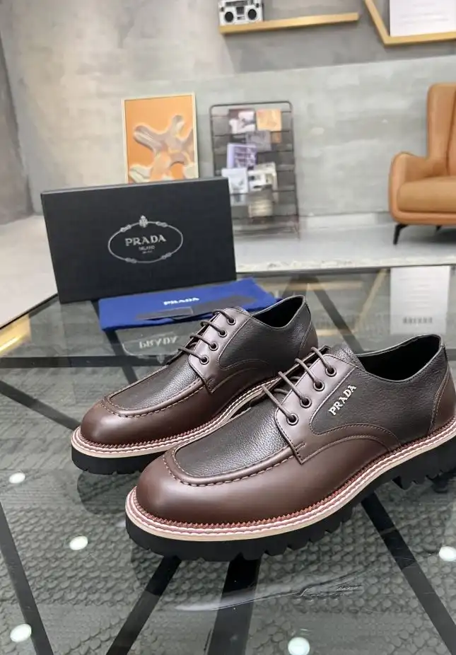 hype Prada Leather Shoes