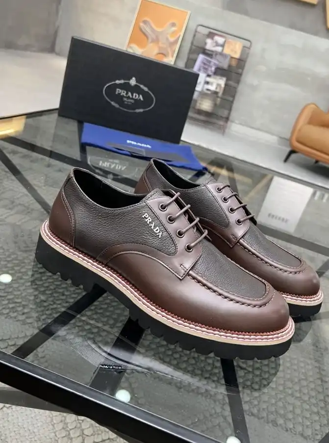 hype Prada Leather Shoes