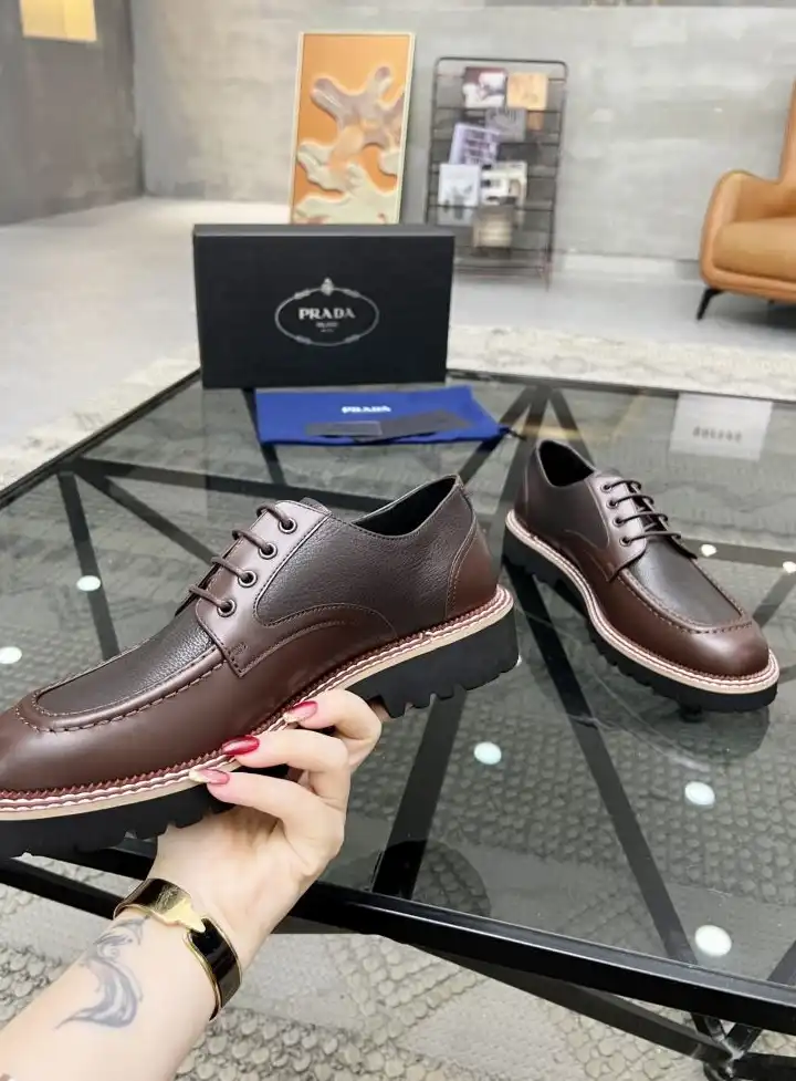 hype Prada Leather Shoes