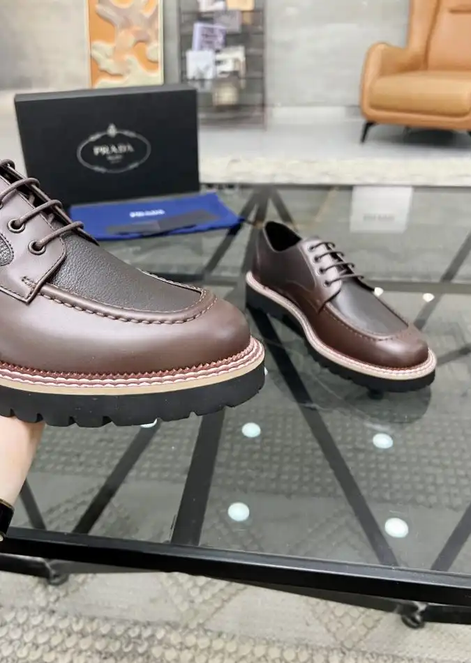 hype Prada Leather Shoes