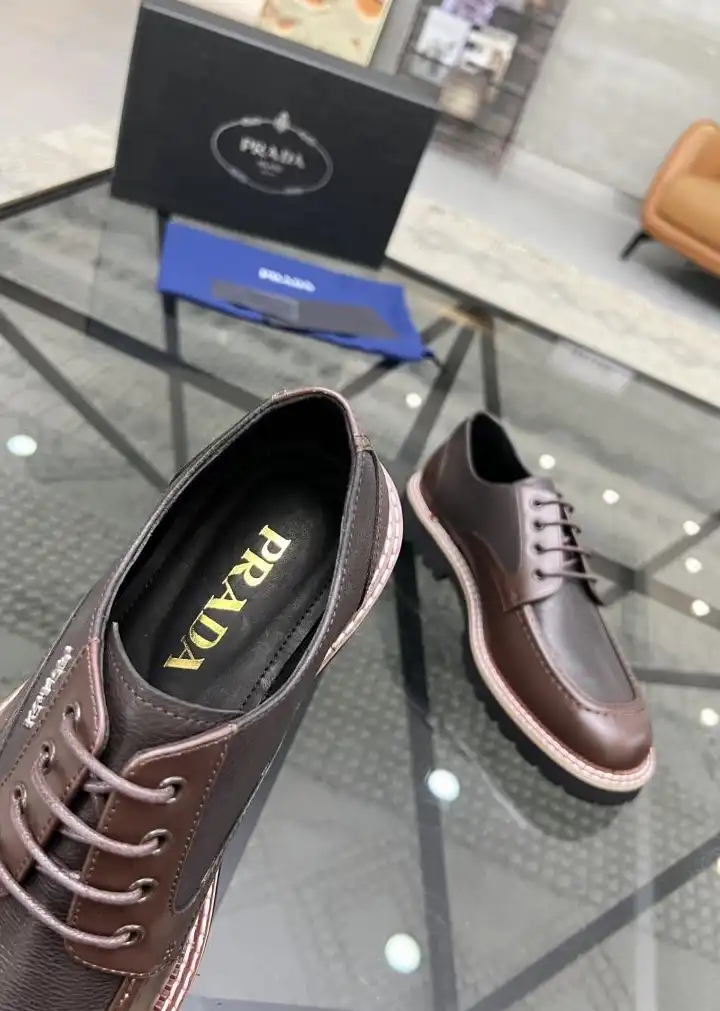 hype Prada Leather Shoes