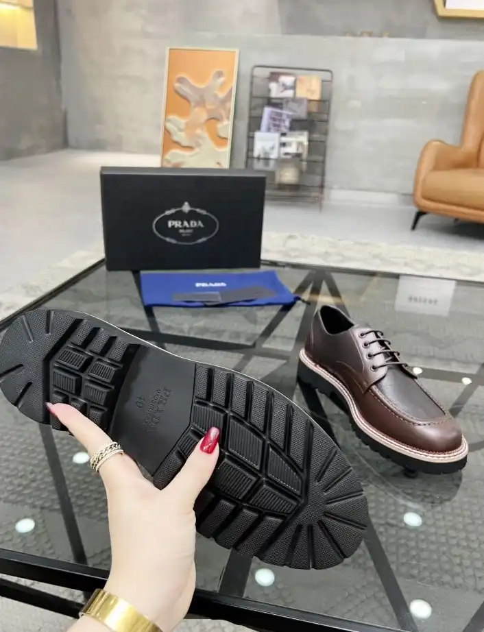 hype Prada Leather Shoes