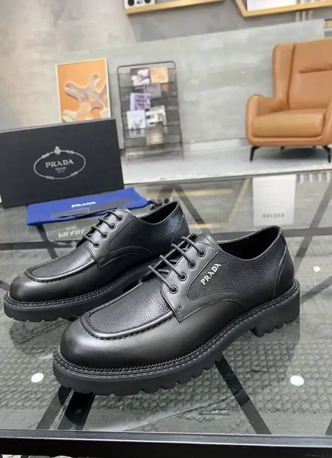 hype Prada Leather Shoes