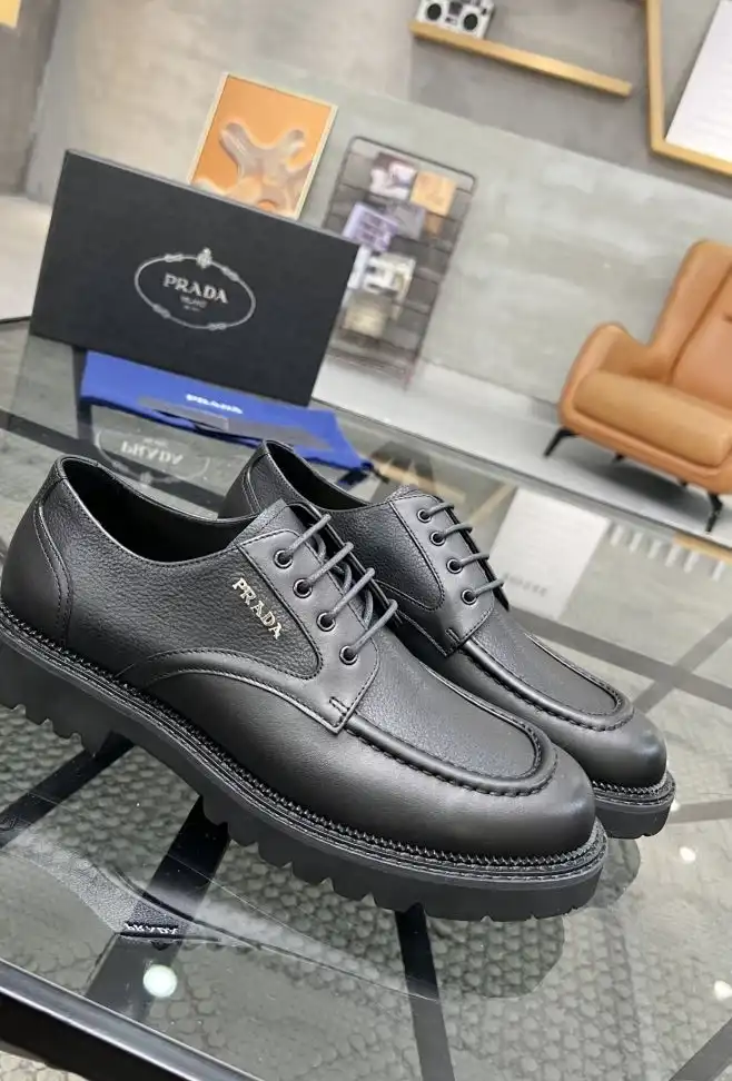 hype Prada Leather Shoes