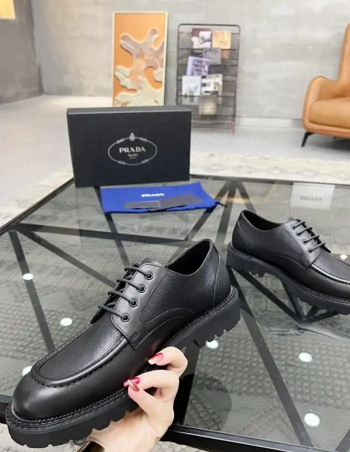 hype Prada Leather Shoes