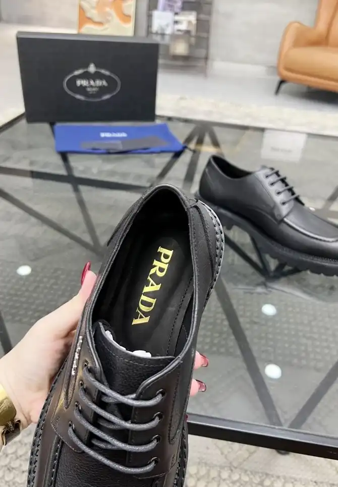 hype Prada Leather Shoes