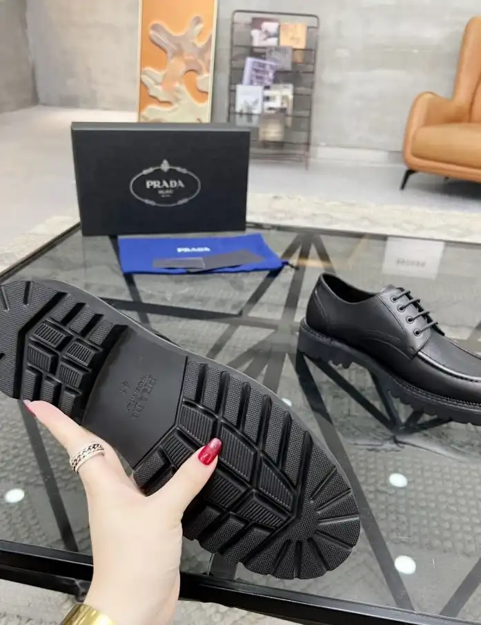 hype Prada Leather Shoes