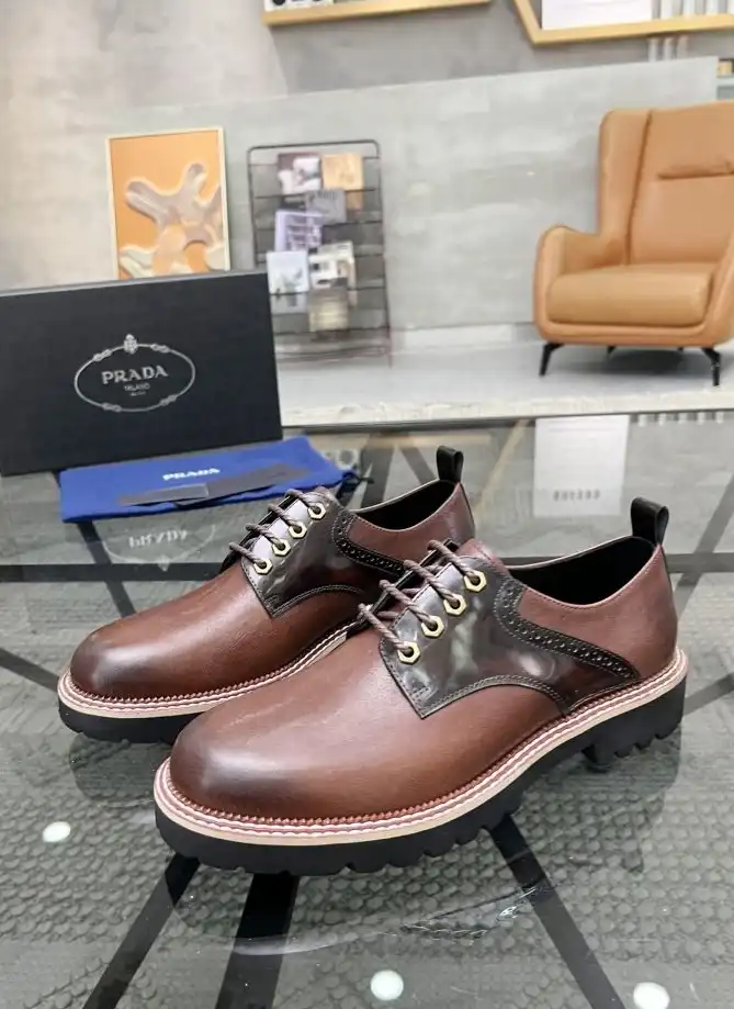 hype Prada Leather Shoes