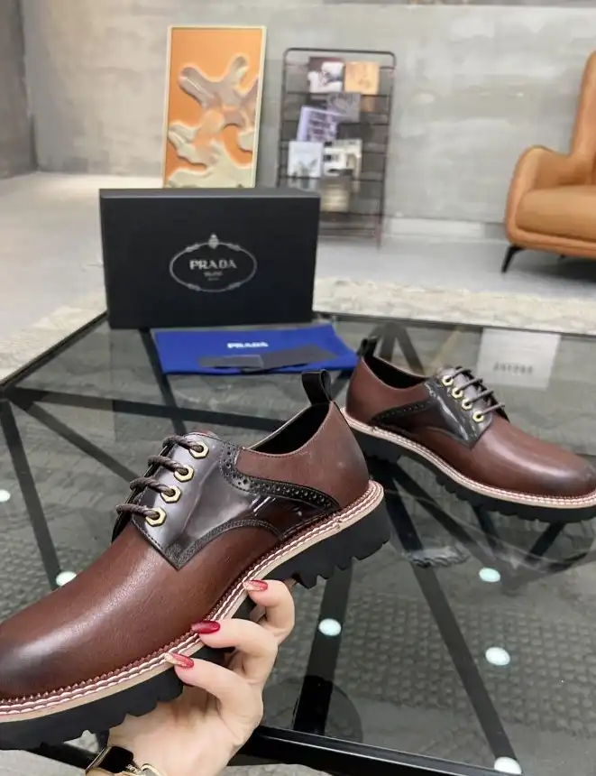 hype Prada Leather Shoes