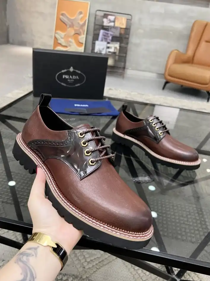 hype Prada Leather Shoes