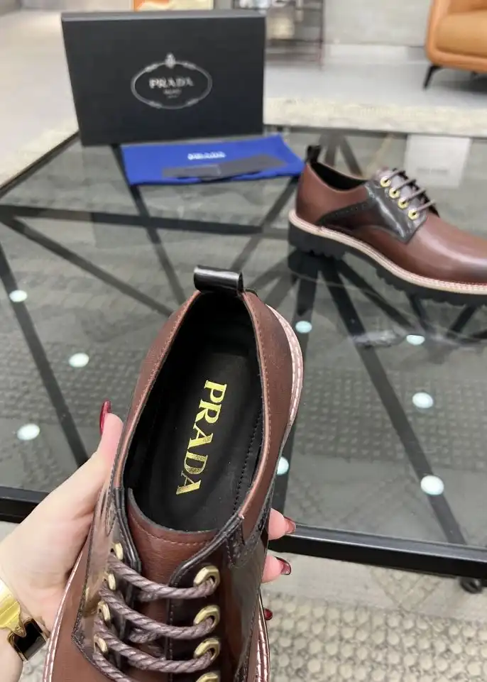 hype Prada Leather Shoes