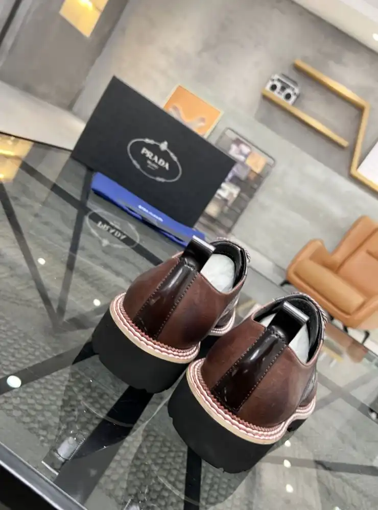 hype Prada Leather Shoes