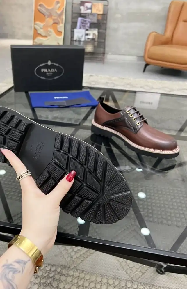 hype Prada Leather Shoes