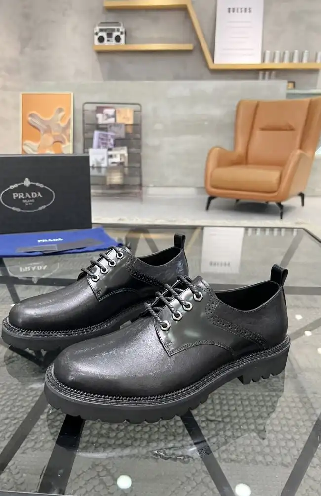 hype Prada Leather Shoes