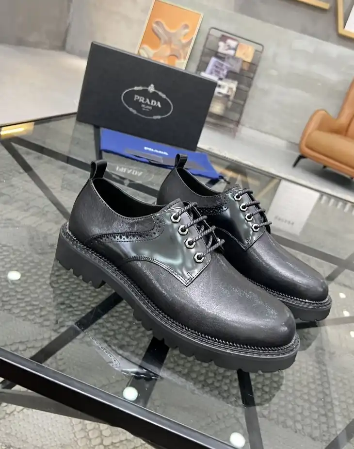 hype Prada Leather Shoes