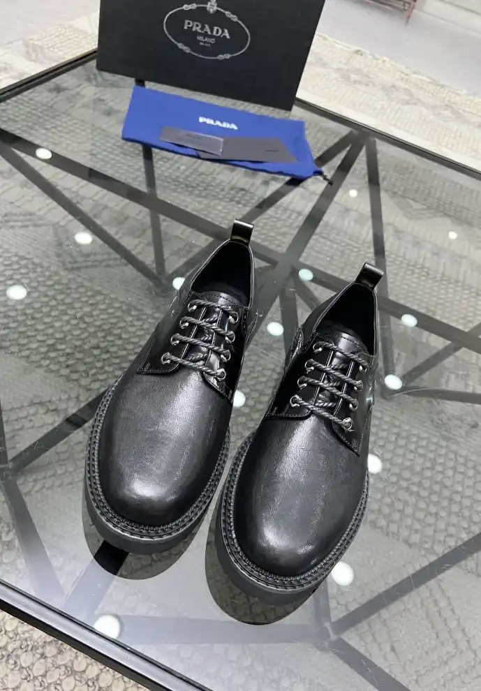 hype Prada Leather Shoes