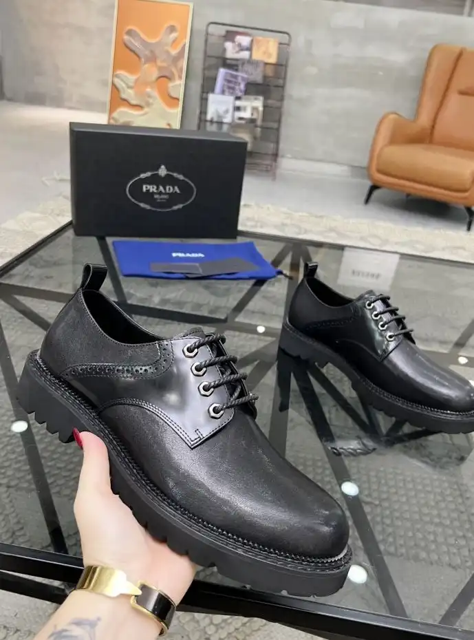 hype Prada Leather Shoes