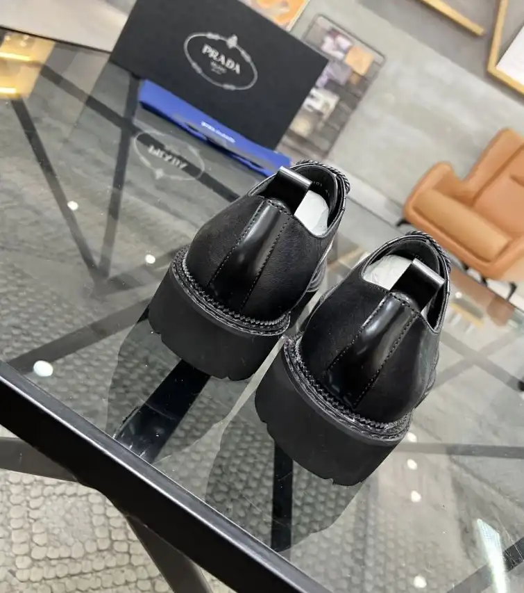 hype Prada Leather Shoes