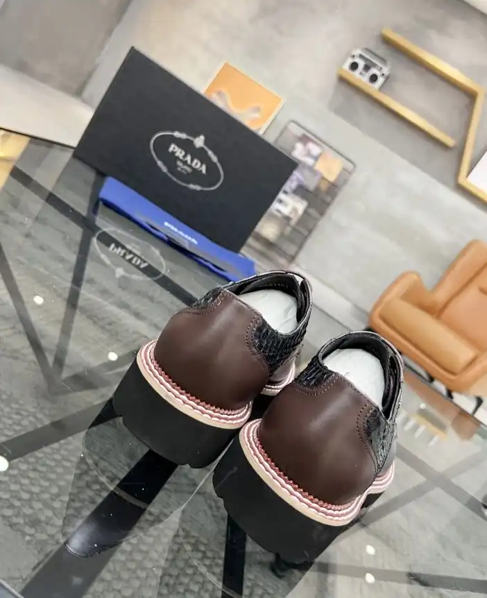 hype Prada Leather Shoes