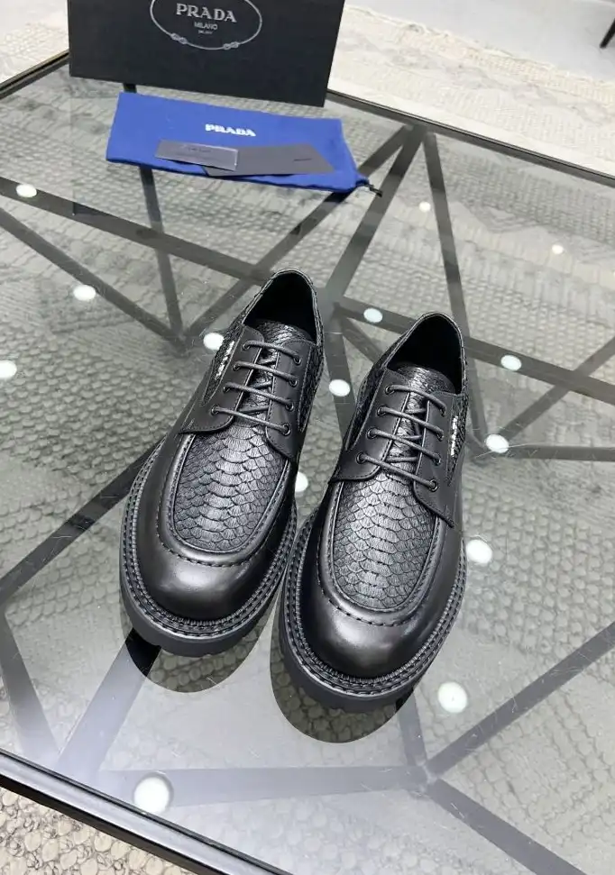 hype Prada Leather Shoes