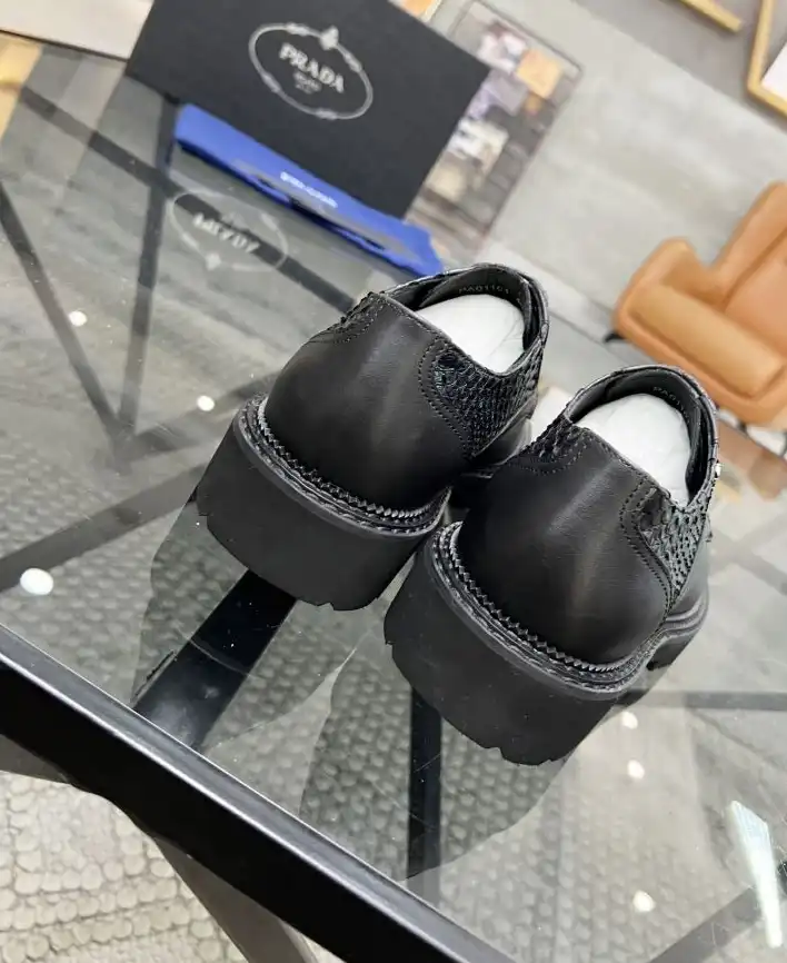 hype Prada Leather Shoes