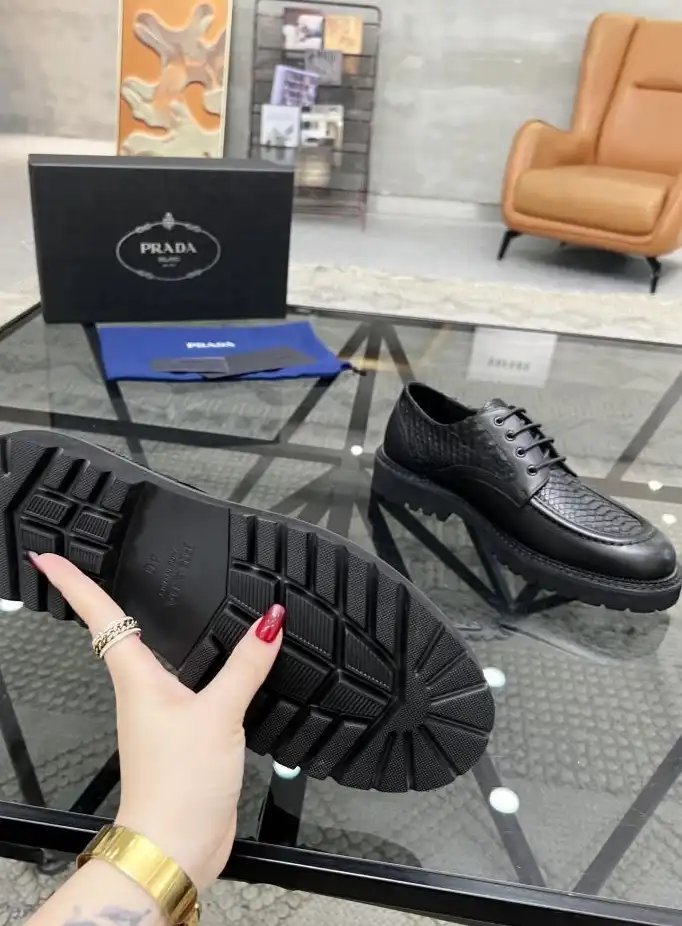 hype Prada Leather Shoes