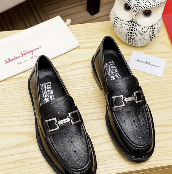 hype Ferragamo Leather Shoes