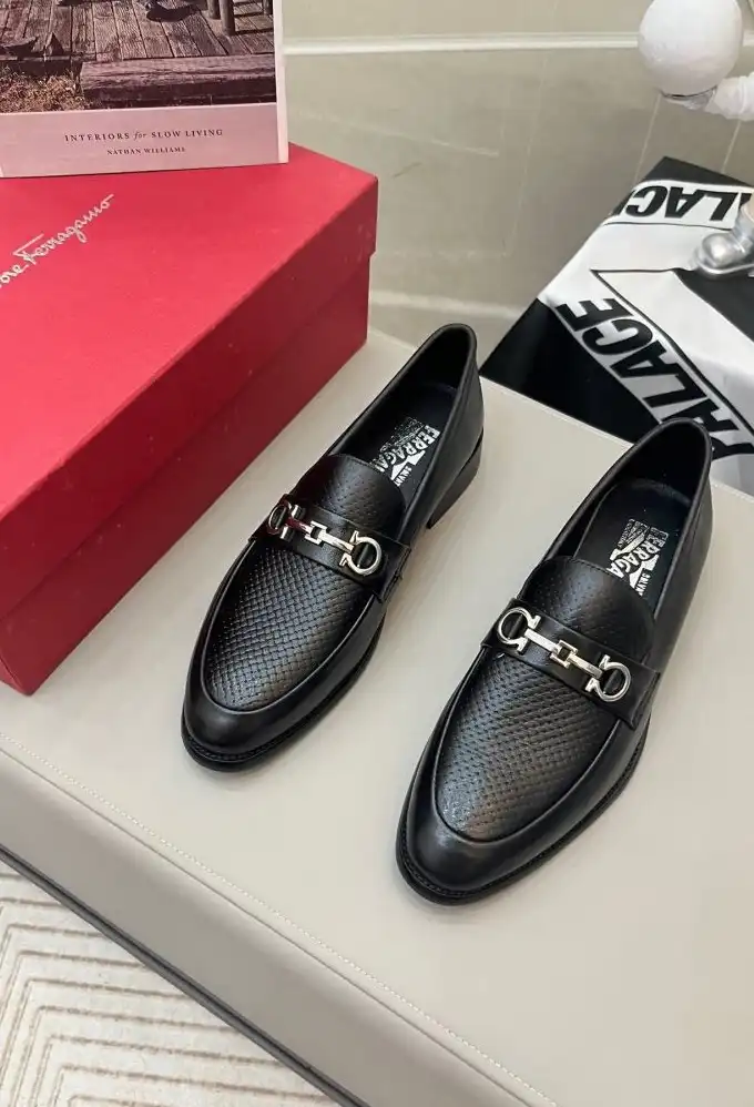 hype Ferragamo Leather Shoes