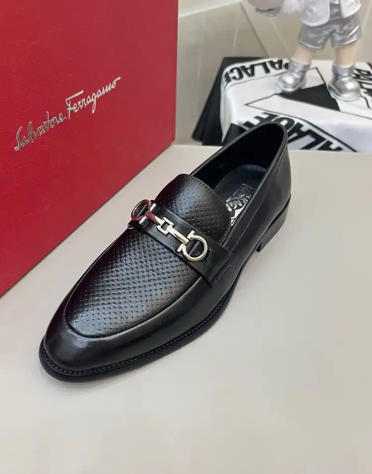 hype Ferragamo Leather Shoes