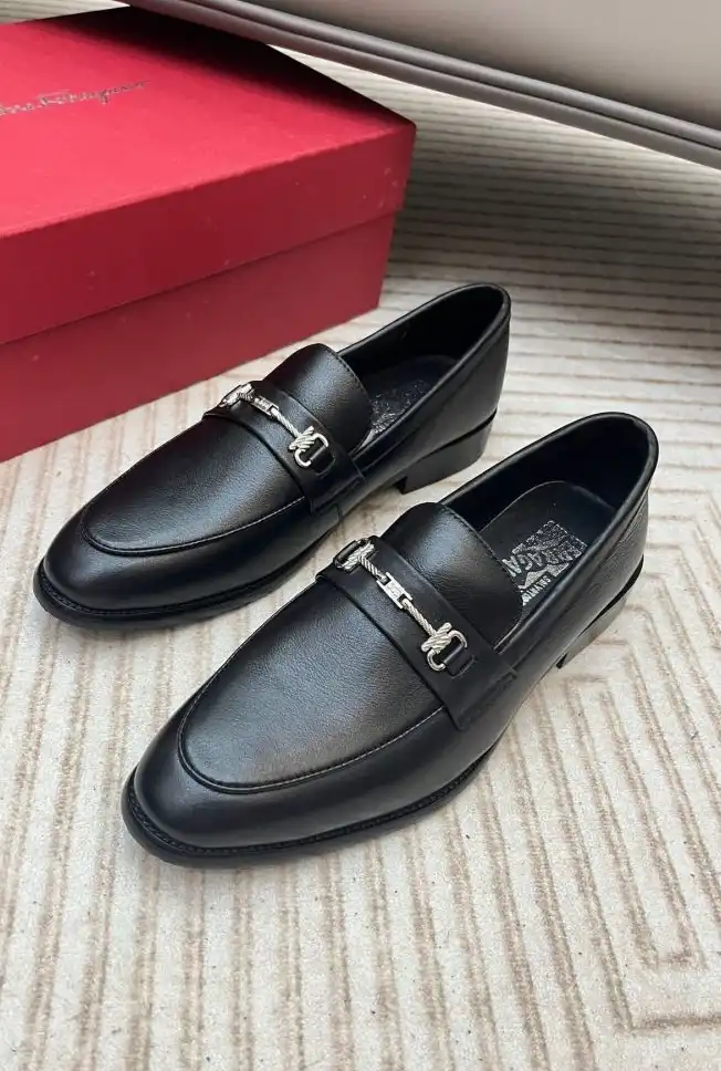 hype Ferragamo Leather Shoes