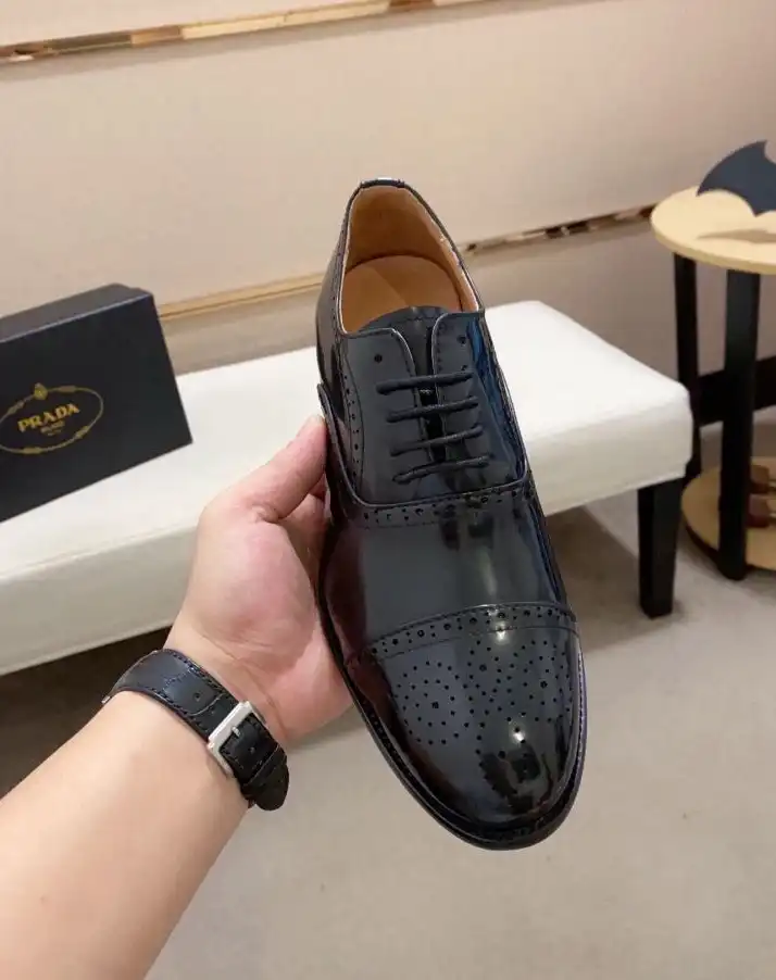 hype Prada Leather Shoes