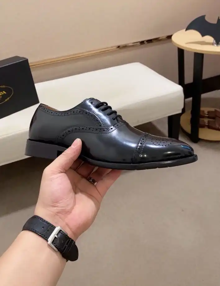 hype Prada Leather Shoes