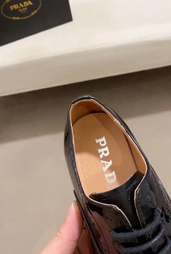 hype Prada Leather Shoes