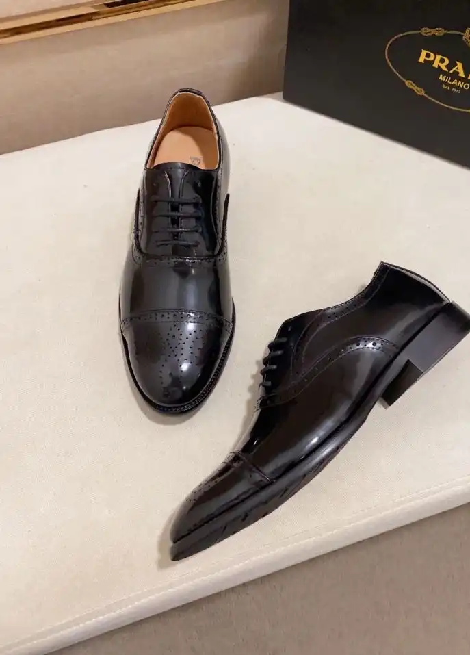 hype Prada Leather Shoes