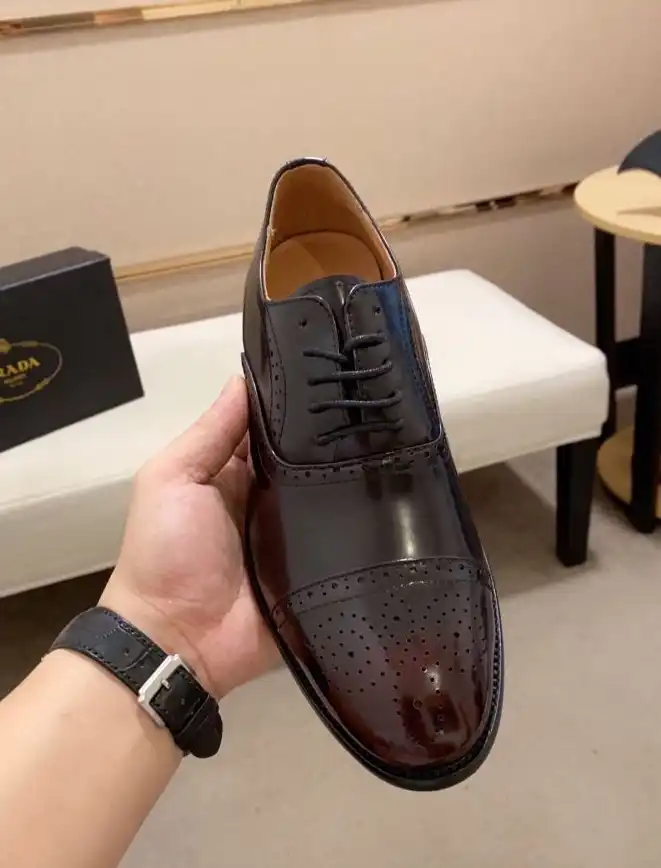 hype Prada Leather Shoes