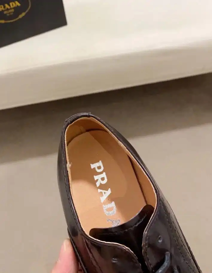 hype Prada Leather Shoes