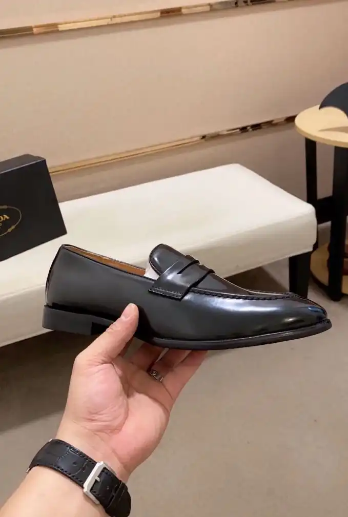 hype Prada Leather Shoes