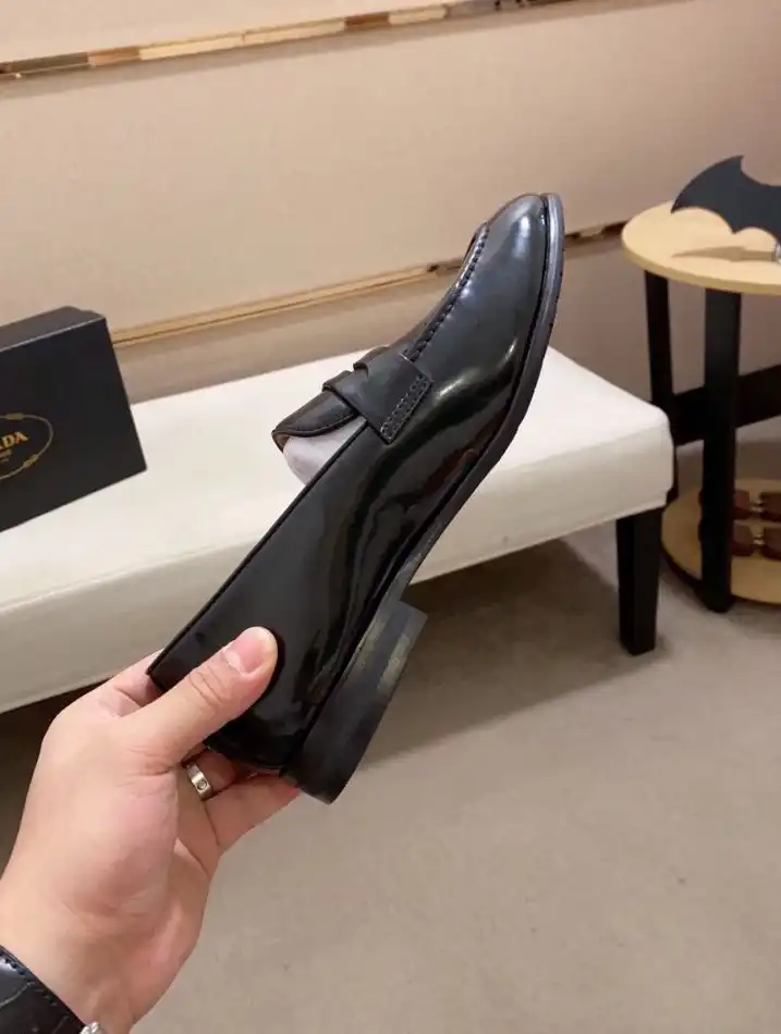 hype Prada Leather Shoes