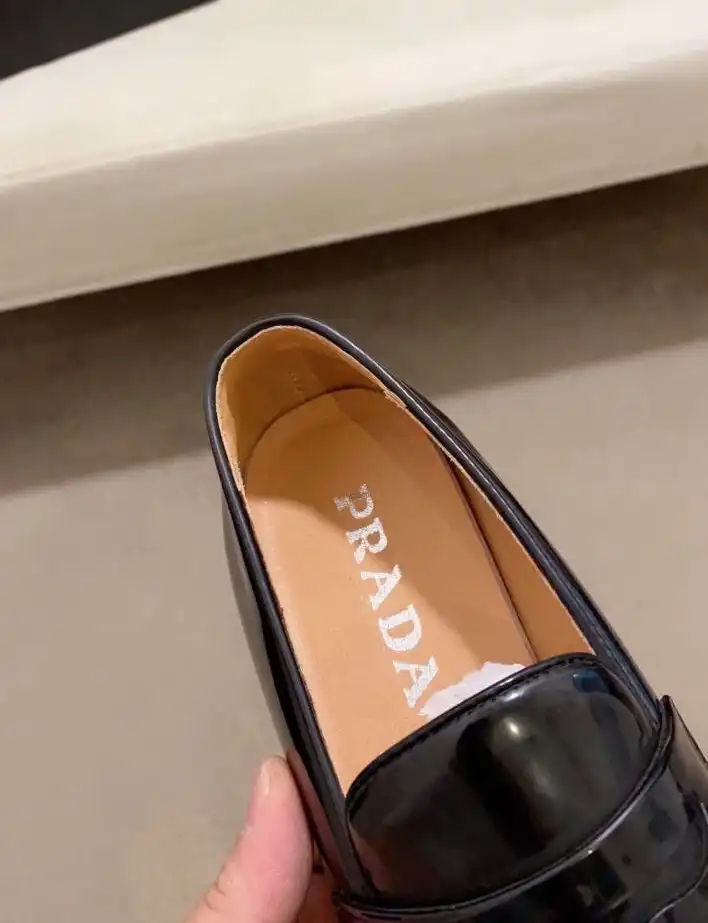 hype Prada Leather Shoes