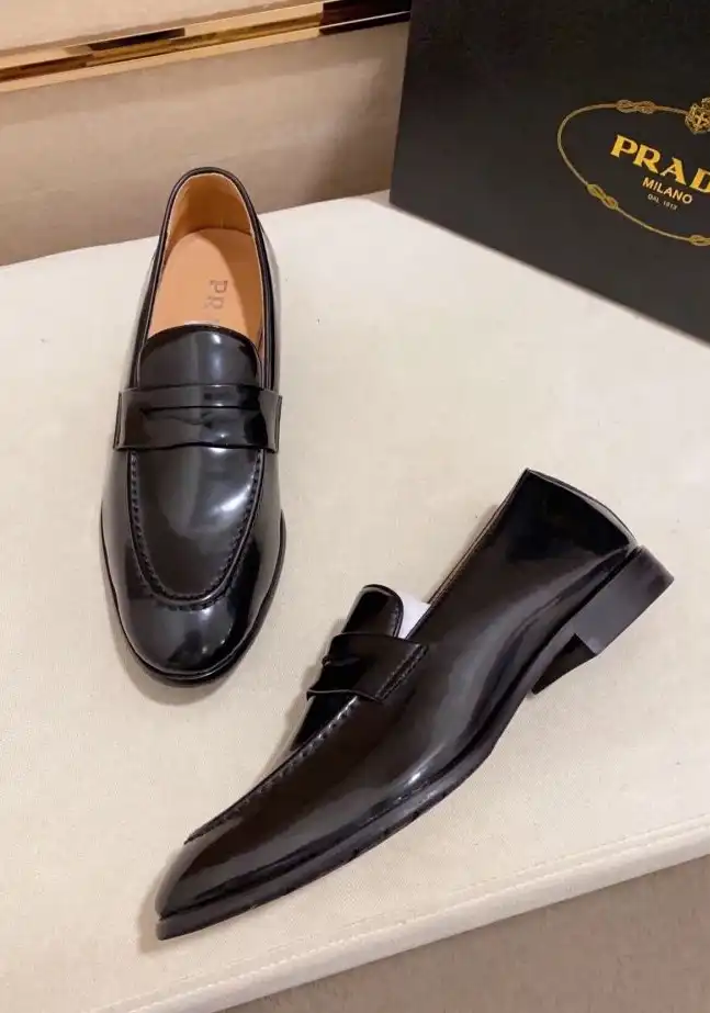 hype Prada Leather Shoes