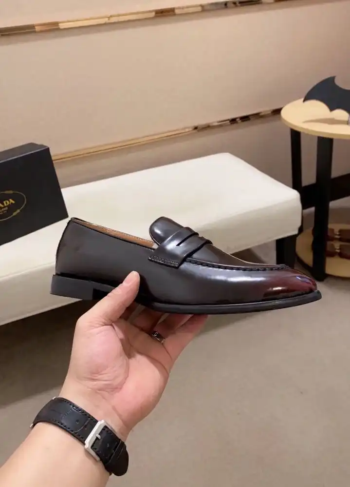 hype Prada Leather Shoes