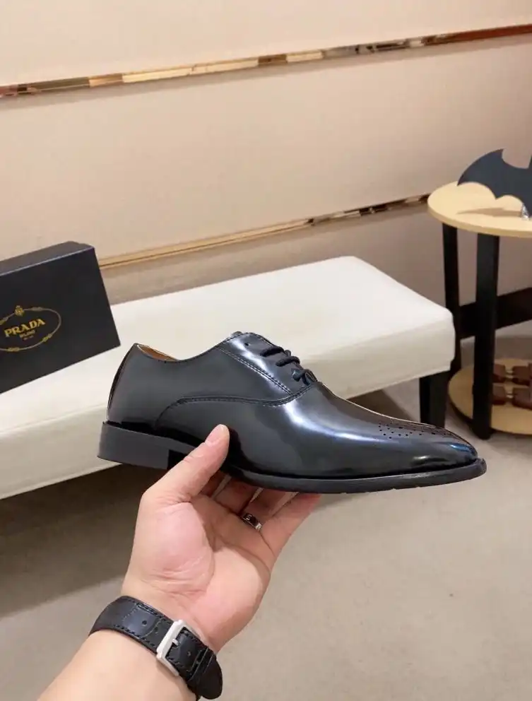 hype Prada Leather Shoes