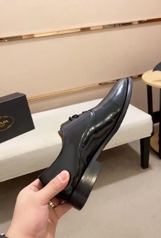 hype Prada Leather Shoes