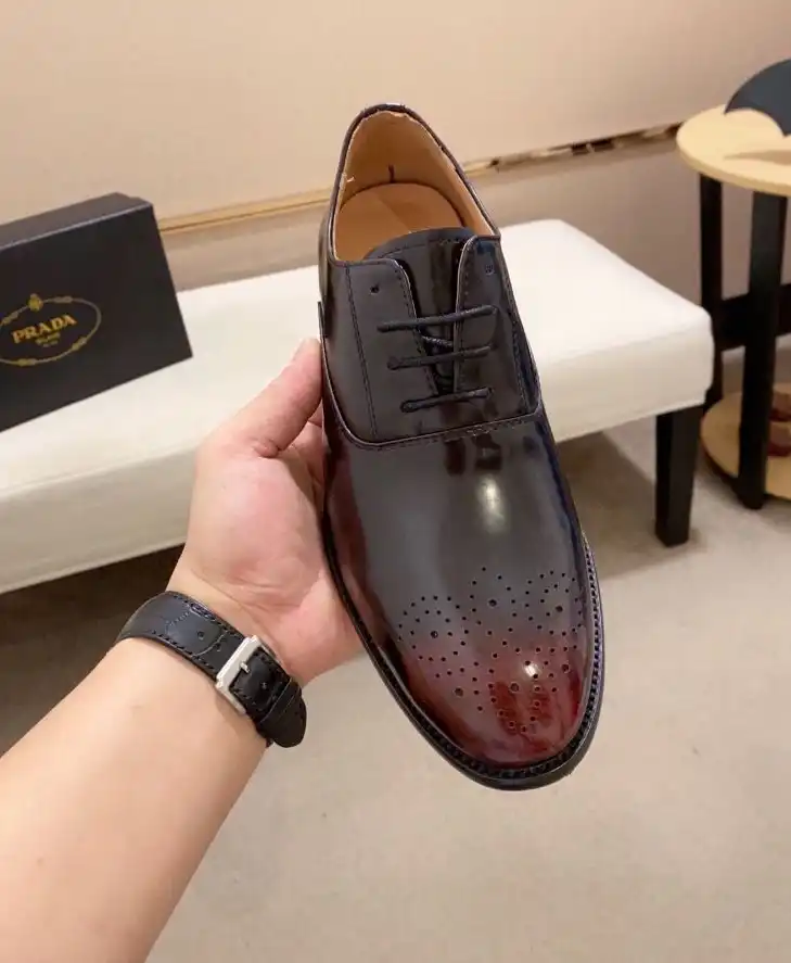 hype Prada Leather Shoes